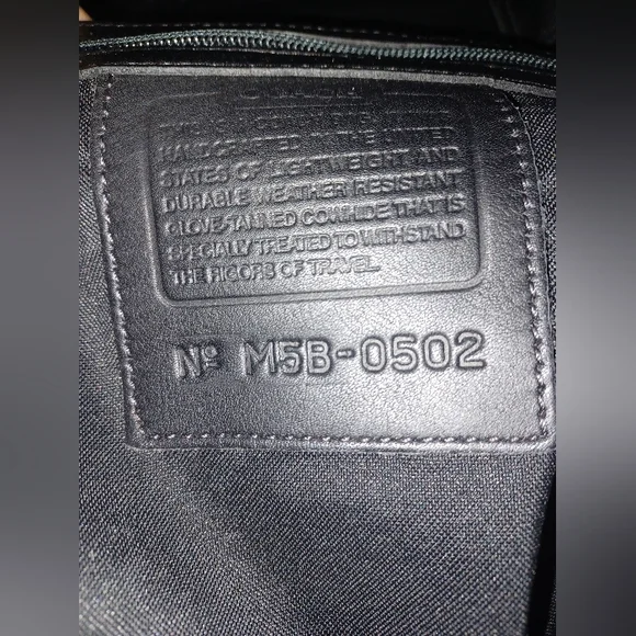 COACH X LEXUS Limit Edition Black Leather Travel Weekender Duffel Authentic EUC - Picture 5 of 16